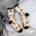 thumbnail image 5 of Logiee Squirrel Print Adult Socks for Men & Women,Calf Socks, Ankle Socks,Boots Socks,Breathable Casual Sock,Unisex Crew Socks, 5 of 6
