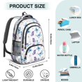 thumbnail image 5 of Butterfly and Watercolor Purple Pattern Cute School Backpack Bag with Padded Back and Adjustable Shoulder Straps 16.9 X 12.6 X 5.9 Inches, 5 of 5