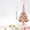 Candy Pastel Pink Tree, variant on romoty DIY Beaded Christmas Tree Ornament Kit Pearl Elegance - Cream Faux Pearl and Crystal Bead Craft Set Holiday Hanging Pendant for Xmas Decor
