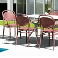 thumbnail image 3 of Compamia Marcel XL Resin Outdoor Arm Chair Marsala, 3 of 7