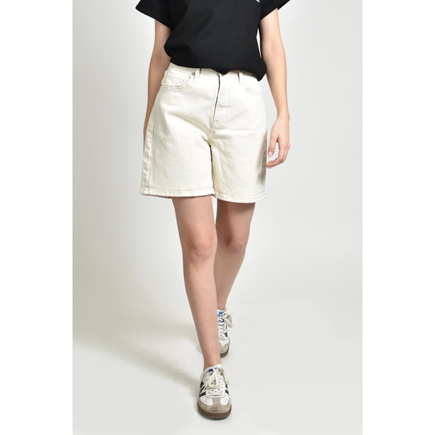 Bermuda clasica de tiro alto /Juvenil, 7343 (Beige) beige M