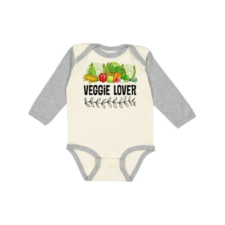 

Inktastic Veggie Lover Vegetarian Eating Gift Baby Boy or Baby Girl Long Sleeve Bodysuit