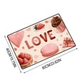 thumbnail image 6 of AYktou Valentine's Day Welcome Door Mats, 23.6×15.8 Inch Non-Slip Bathroom Rugs Decorations Indoor Outdoor Entrance Mats Front Door Carpet Washable Floor Rugs Wedding Anniversary Home Decor Rugs, 6 of 7