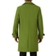 thumbnail image 3 of Abrigo Trench Chic de Invierno para Hombre, Doble Botonadura, Solapa Formal, Largo, Color Verde Oliva, 3 of 6