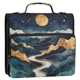 thumbnail image 5 of FORMRS Zipper Binder with Shoulder Strap 2-inch Ring 500 Sheet Capacity File Bag, Green Mountains, 5 of 5