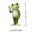 thumbnail image 3 of Deeceymbur Stretching Frog Resin Garden Statue Outdoor Decor Patio Yard Pond Whimsical Cute Sculpture Hand-Painted Weather Resistant Ornament Garden Indoor, 3 of 5