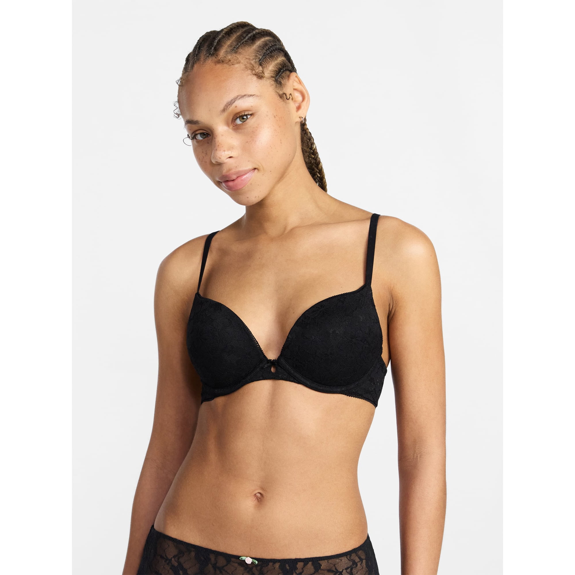 No Boundaries Allover Lace Push Up Bra, Women's 32B-40DD