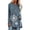 Blue, variant on Plus Size Women Long Sleeve Tunic Top Ladies Dandelion Floral Print Pullover Tee Shirts Casual Blouse T Shirt Tops