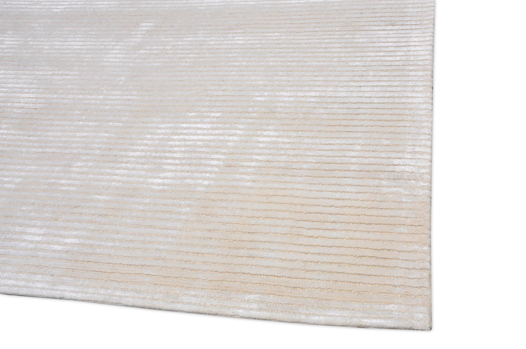 Pasargad Home Edgy Collection Hand-Tufted Bamboo Silk & Wool Area Rug, 5' 0" X 8' 0", Beige - image 5 of 6