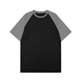 thumbnail image 5 of Mens Quick Dry Athletic T-Shirts, Workout Tops for Men Summer Outdoor Loose Fit Basic Stretch Short Raglan Sleeve Shirts S-3XL, 5 of 5