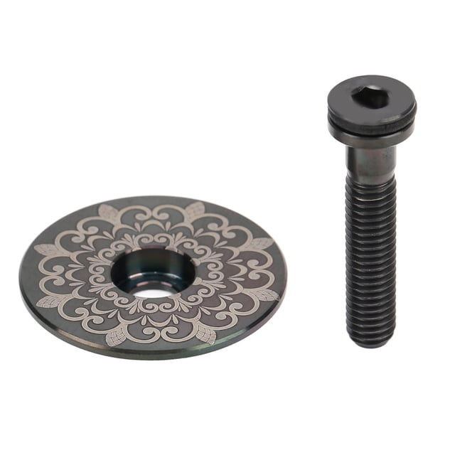 Tapa superior de dirección de bicicleta de aleación de titanio RISK, tapa de dirección para tubo de horquilla de 28,6 mm.