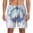 thumbnail image 3 of Uemuo Not All Who Wander Are Lost2 Pattern Mens Swim Trunks Quick Dry Board Shorts with Mesh Lining, Stretch Beach Shorts Quick Dry No-Chafing Board Shorts-Medium, 3 of 9