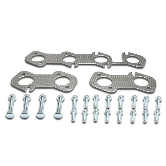 DNA Motoring GKTSET-FM96-46L-SHORTY For 1996 to 2004 Ford Mustang 4.6 V8 SOHC Aluminum Exhaust Manifold Header Gasket Set 97 98 99 00 01 02 03