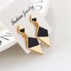thumbnail image 5 of Pendientes largos geométricos de aleación de moda, joyería de decoración para mujer y niña (oro), 5 of 5