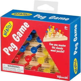 Wood-Peg Games-Hand Held-Travel-Lot of 2 Board Games - Solitaire