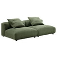 thumbnail image 4 of Solace2-Piece Modular Corduroy Upholstered Sofa in Fern, 4 of 8