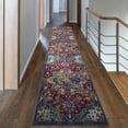 thumbnail image 5 of Ottomanson Non-Slip Hallway Runner Rug 2'7" x 9'10" Perfect for High Traffic Areas, Red/Blue Oriental, 5 of 8
