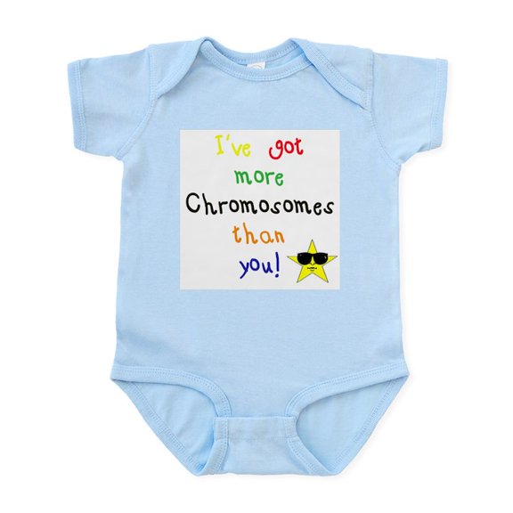 CafePress - More Chromosomes Infant Bodysuit - Baby Light Bodysuit, Size Newborn - 24 Months