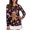 Gingerbread Man Christmas Sweets, variant on Jiueut Christmas Half Zip Pullover for Women, Quick Dry Uv Protection Long Sleeve Polo Shirt for Golf Running Hiking, Size Small