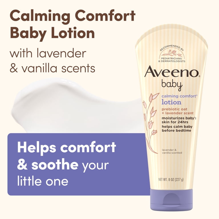 Aveeno Baby Calming Comfort Lotion 4本 Aveeno Baby Calming Comfort Moisturizing Body Lotion, 8 fl oz