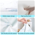 thumbnail image 4 of Pack and Play Mattress Pad，Trifold Portable Crib Pack N Play Mattresses,38 * 26" Inch Jacquard Playpen Mattress for Travel Soft Breathable Play Yard Mattress with Washable Cover (Moon/Star-Trifold), 4 of 8