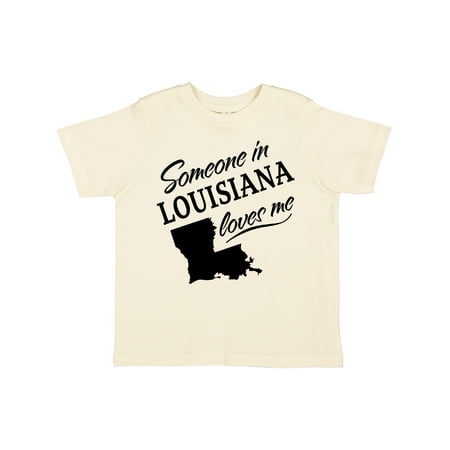 

Inktastic Someone in Louisiana Loves Me Gift Toddler Boy or Toddler Girl T-Shirt