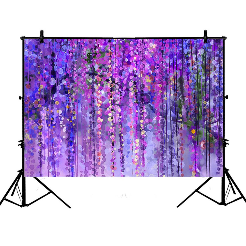 YKCG 7x5ft Wisteria Flowers Tree Purple Violet Floral Photography
