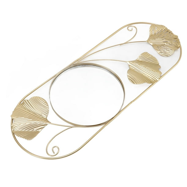 Espejo Decorativo, Resistente A La Decoloración, Elegante Espejo De Pared De Hoja De Metal, Material De Hierro Para Dormitorio Y