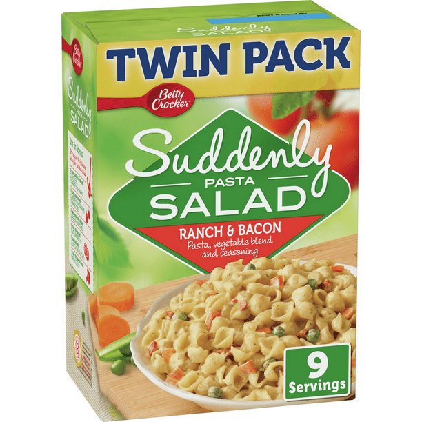 Betty Crocker Suddenly Pasta Salad, Ranch and Bacon, Dry Meals, 2 ct