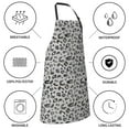 thumbnail image 6 of Bingfone Wild Animal Leopard Print Apron Gifts For Men, Women Professional Grade Chef Apron for Kitchen,BBQ & Grill, 6 of 8