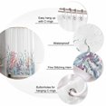 Shower Curtain Waterproof for Bathroom 60x72 Inch, Ocean Marine Life Coral Seaweed Bath Curtain