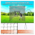 thumbnail image 4 of Baseball Batting Netting, 55FT Professional Softball Cage, Portable Practice Net with Door & Carry Bag, Heavy Duty PE Netting for Baseball Training, 4 of 7