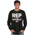 thumbnail image 5 of Dominicana Rep the Republic Cool Flag Long Sleeve TShirt Men Women Brisco Brands S, 5 of 5