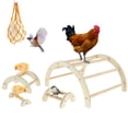 thumbnail image 2 of 4Pcs Chicken Perch Toys with Net Bag Strong Roosting Bar for Brooder Wooden Chicken Roosting Perch Easy to Assemble Chick Perch Stand Fun Chicken Toy Stand, 2 of 10