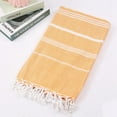 thumbnail image 3 of Serviette de Bain - Serviette de Plage Turque Pure Anti-Sable à Pompons pour Adultes, Châle d'Extérieur, Serviette de Sauna Rayée, Accessoire de Bain Turc, 3 of 6