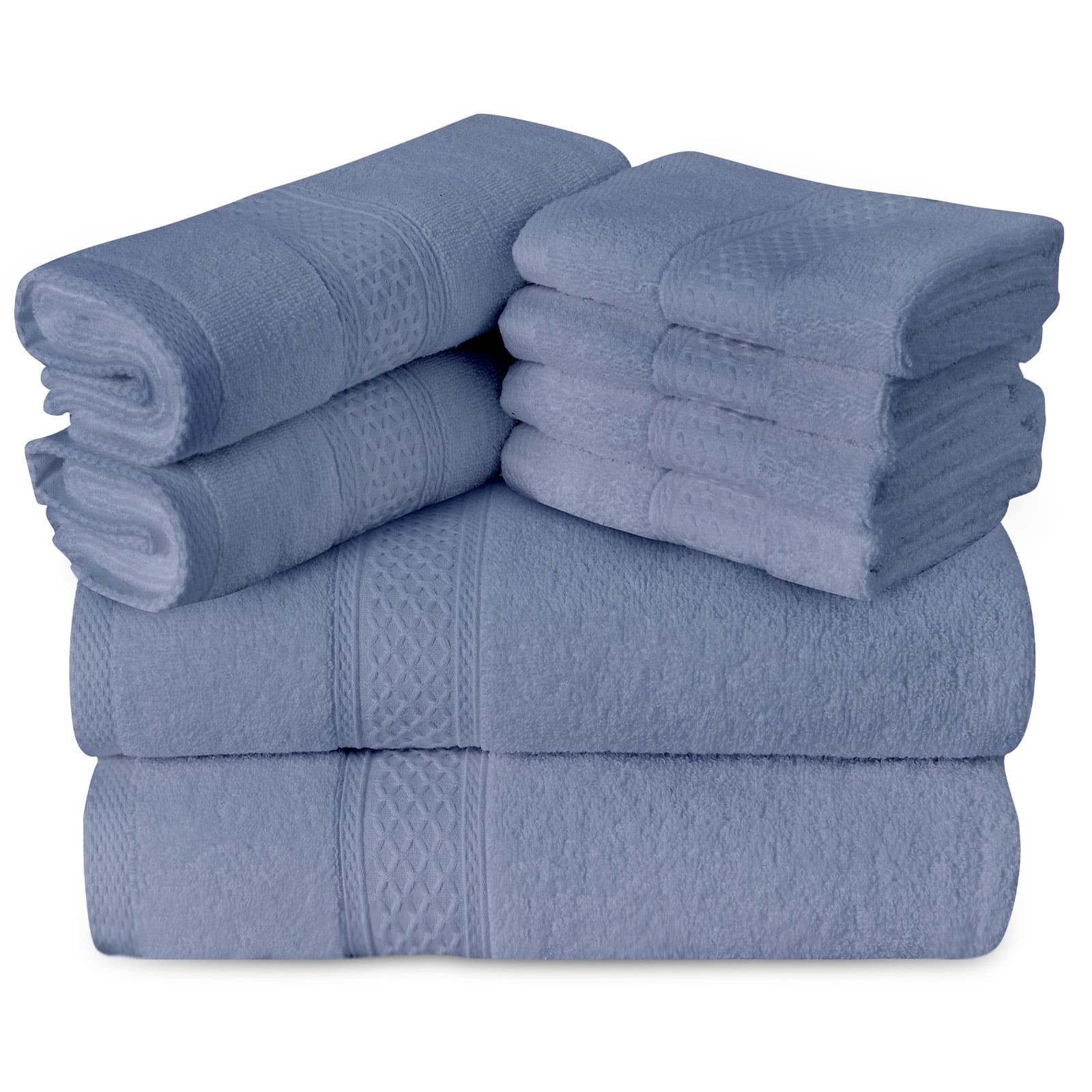 Serviette De Bain Coton Set De Serviettes En Coton 100% Runico - 8 Pièces (2 Grandes, 2 Visage, 4 Lingettes) - Blanc Ultra Absorbant Pour Spa, Salle De Bain Ou Hôtel Poubelle Salle Bain Serviette De Bain Coton Set De Serviettes En Coton 100% Runico - 8 Pièces (2 Grandes, 2 Visage, 4 Lingettes) - Blanc Ultra Absorbant Pour Spa, Salle De Bain Ou Hôtel Poubelle Salle Bain