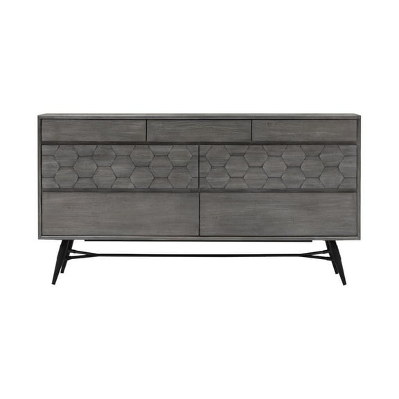 Makena 6 Drawer Dresser in Gray Acacia Wood