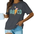 thumbnail image 2 of WEAIXIMIUNG T-Shirt Décontracté pour Femmes à Manches Courtes et Col Rond avec Imprimé de Lettres pour la Saint-Valentin, 2 of 4