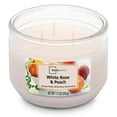 thumbnail image 3 of Mainstays White Rose & Peach 3 Wick Candle, 11.5 oz, 3 of 6