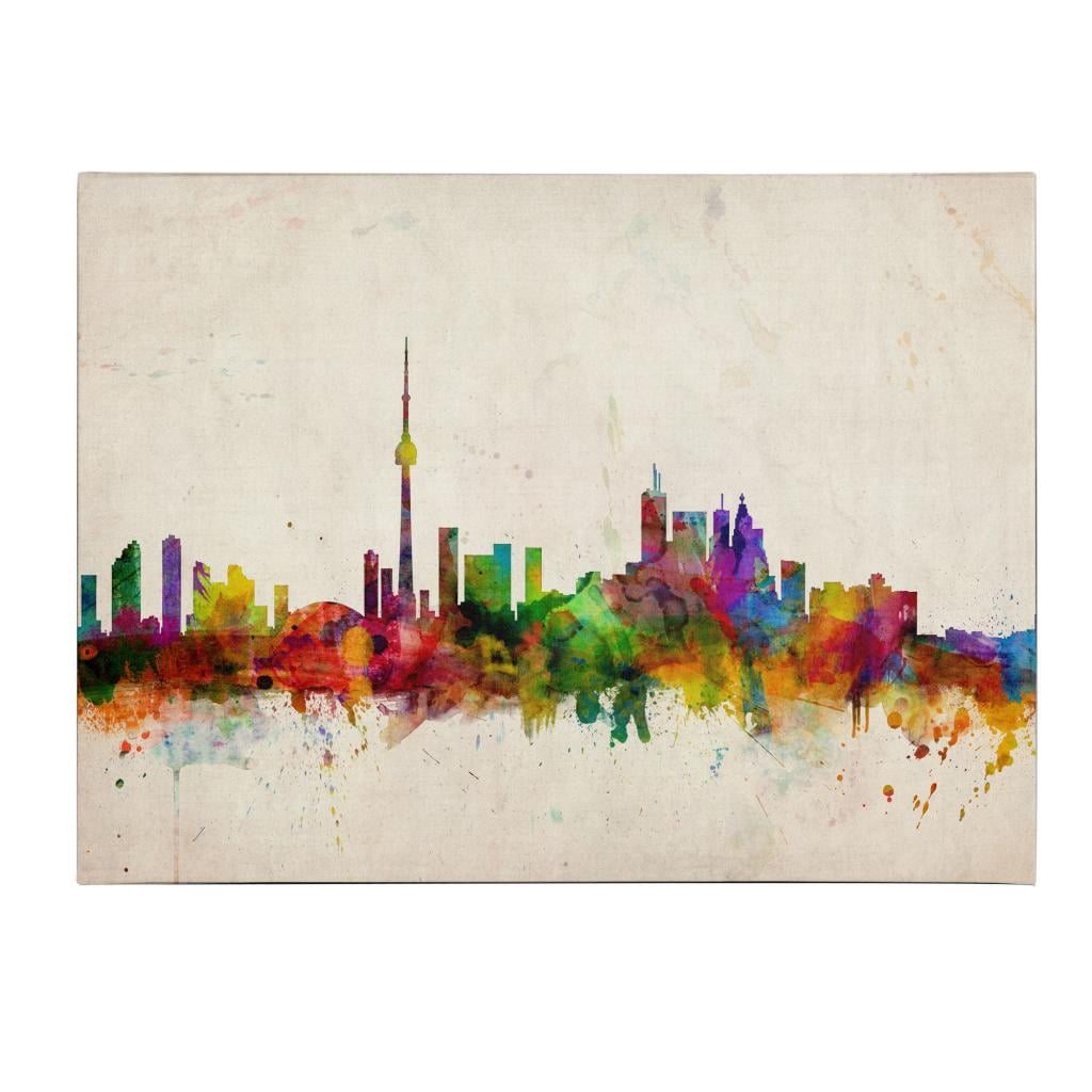 Trademark Art 'Toronto Skyline' Canvas Art by Michael Tompsett