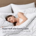 thumbnail image 5 of Flymme Queen Comforter Set with Sheets White 7 Pieces Bed in a Bag Queen Size Bed Set Soft Microfiber Pinch Pleat Bedding Set for All Season, 5 of 9