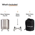 thumbnail image 4 of Solo Stove Mesa XL, 7" Tabletop Fire Pit w/ Stand, Wood or Pellet Bonfire, Gunmetal, 4 of 8