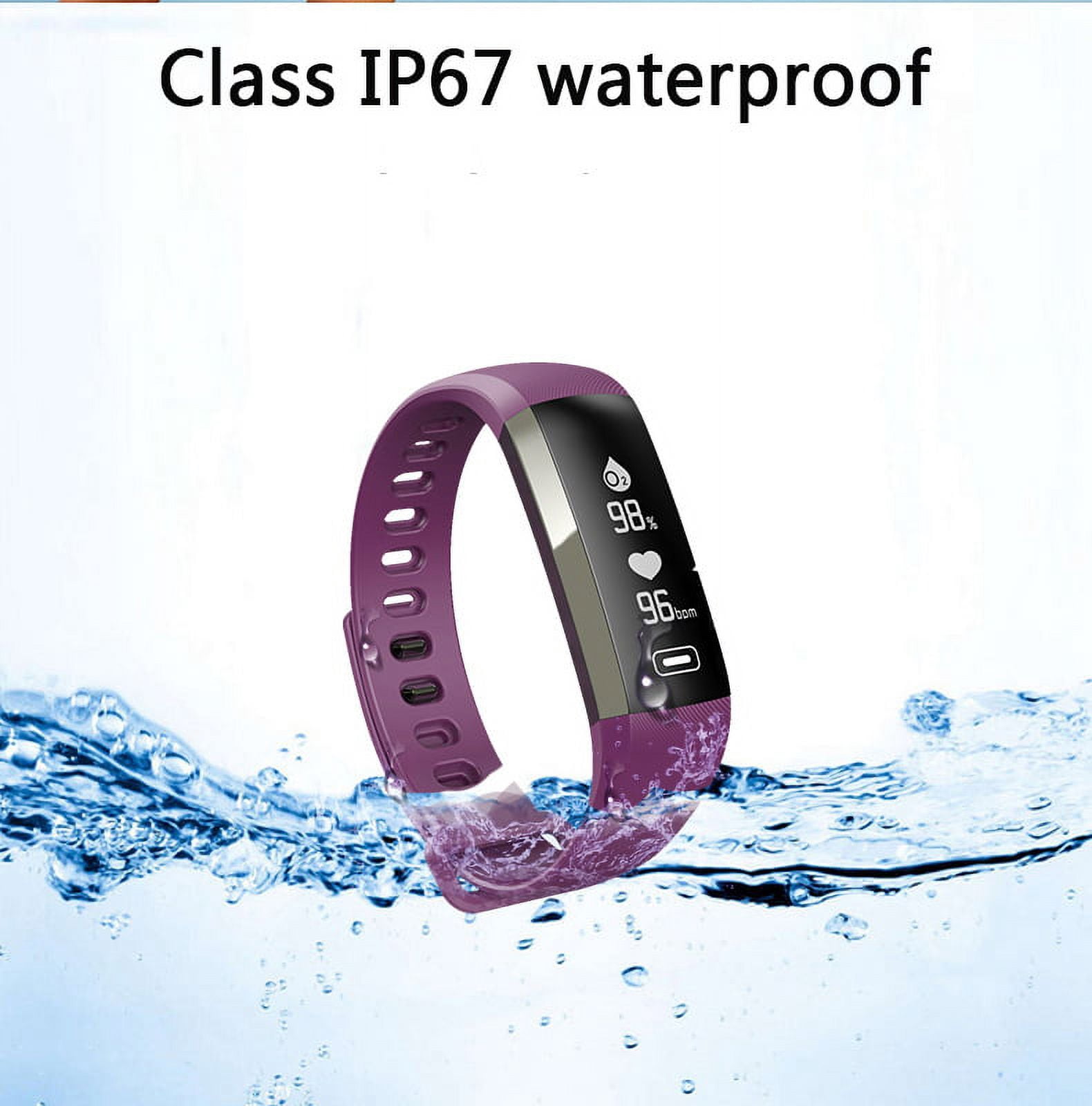 RBX Active Blood Pressure, Heart Rate, and Blood Oxygen Monitor and Activity Tracker with Caller ID and Message Notifications