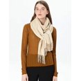 thumbnail image 1 of Foulard Femme Chaude Automne à Carreaux pashmina Foulards avec Pompons, 1 of 5