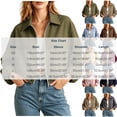 thumbnail image 3 of Tdoqot Womens Cropped Bomber Jackets- Casual Lightweight Trendy Zip Up Long Sleeve Fall Track Jacket Brown Size M, 3 of 8