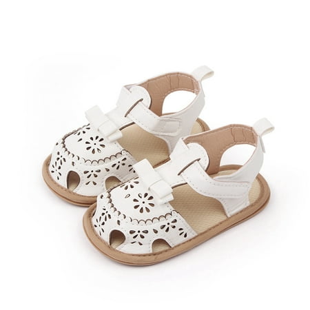 

Bagilaanoe 0-18M Baby Girls Boys Sandal PU Leather Flexible Non-slip Hollowed Summer Flat Shoes for Casual Daily