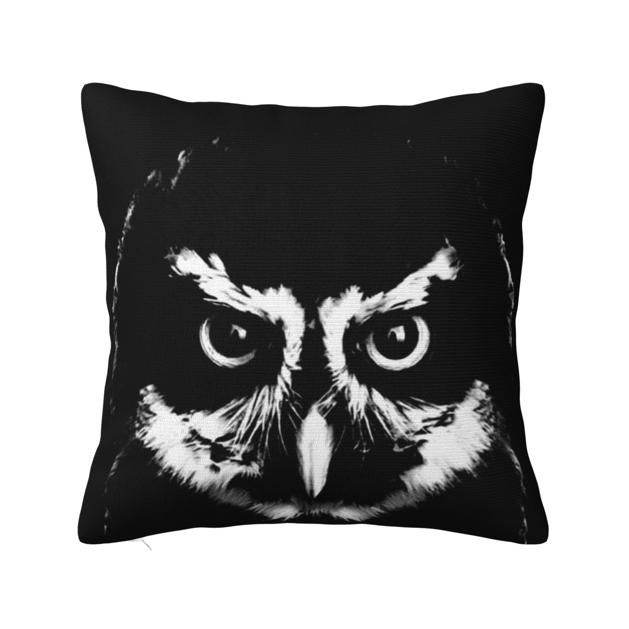 ZICANCN Black Owl Bird Animal Decorative Throw Pillow Covers, Bed Couch