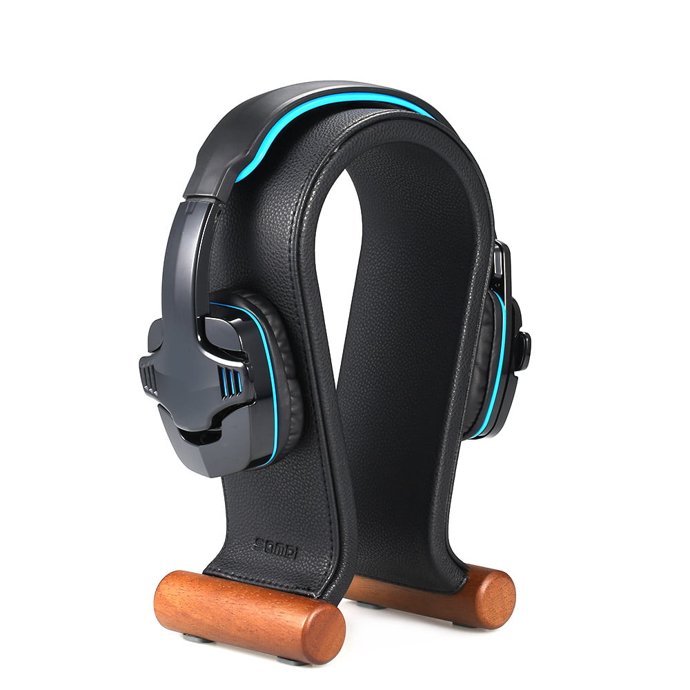 Sporvogn timeren Elektriker Samdi Leather Headphone Stand Universal Gaming Headset Holder Headphone  Support - Walmart.com