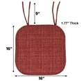 thumbnail image 3 of Aria Memory Foam Non-Slip Chair Cushion Pad with Ties 12 Pack - Multi Burgundy, 3 of 6