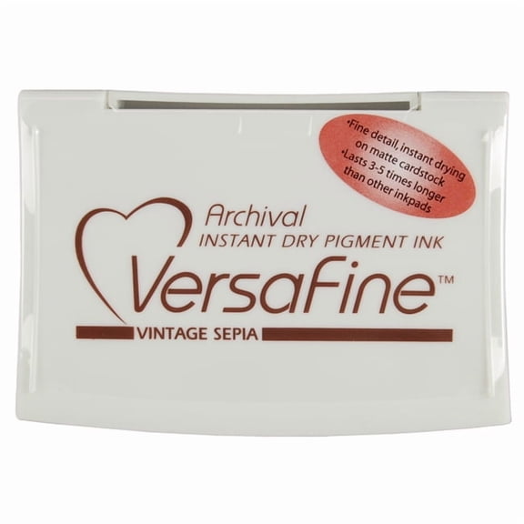 Tsukineko Full-Size VersaFine Instant Dry Pigment Ink, Vintage Sepia